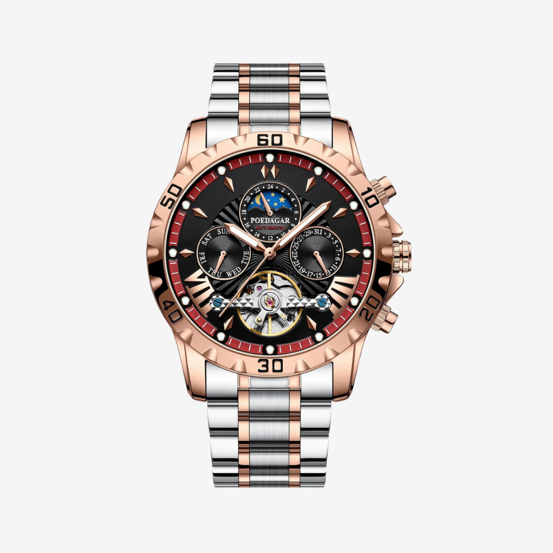 Watch – Trento – 43mm - Rose Gold Red - Watch