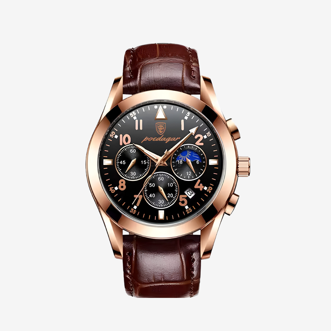 Watch – Verona – 42mm - Rose Gold Black - Watch