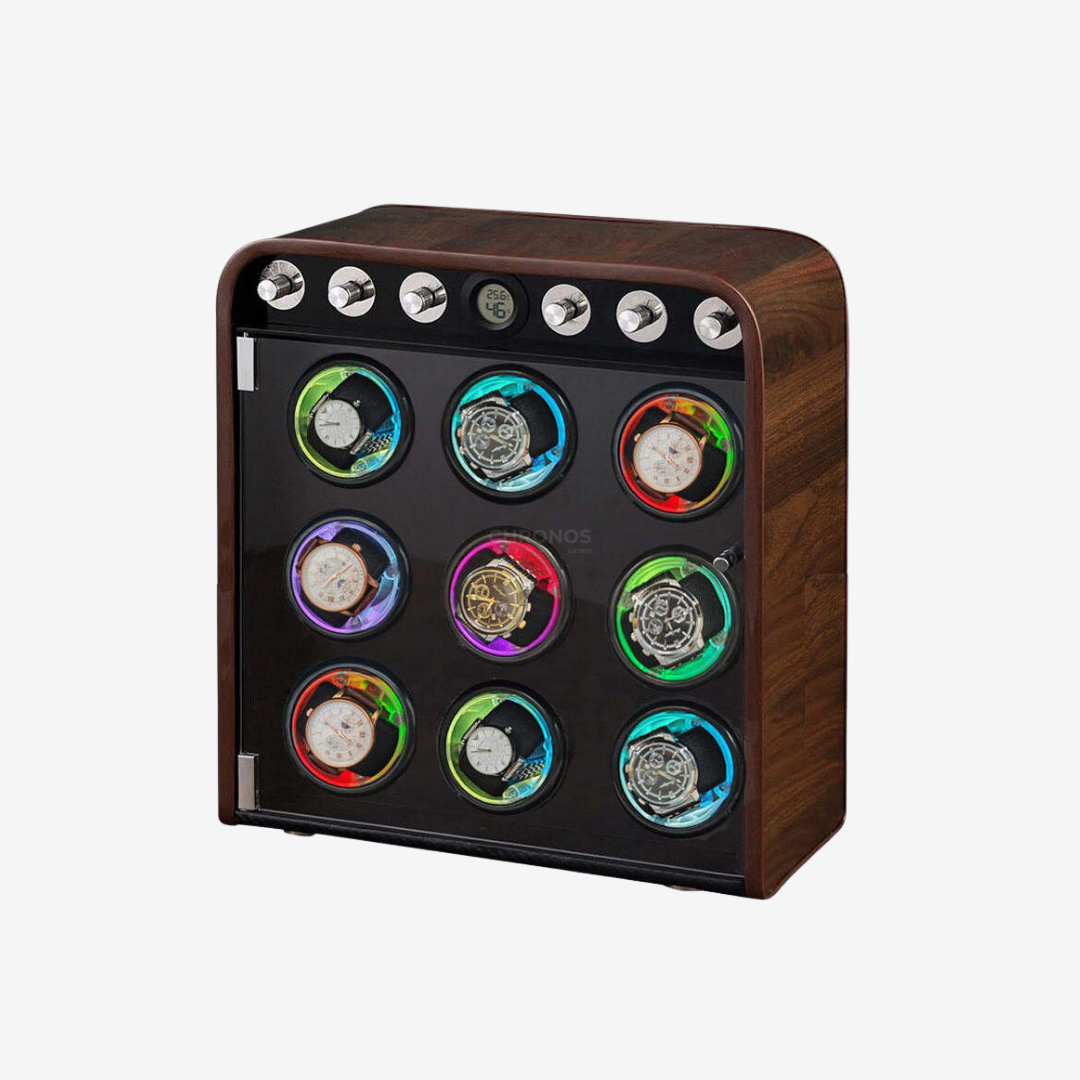 Watch Winder – Auburn Rainbow 9 Slots - Watch Winder