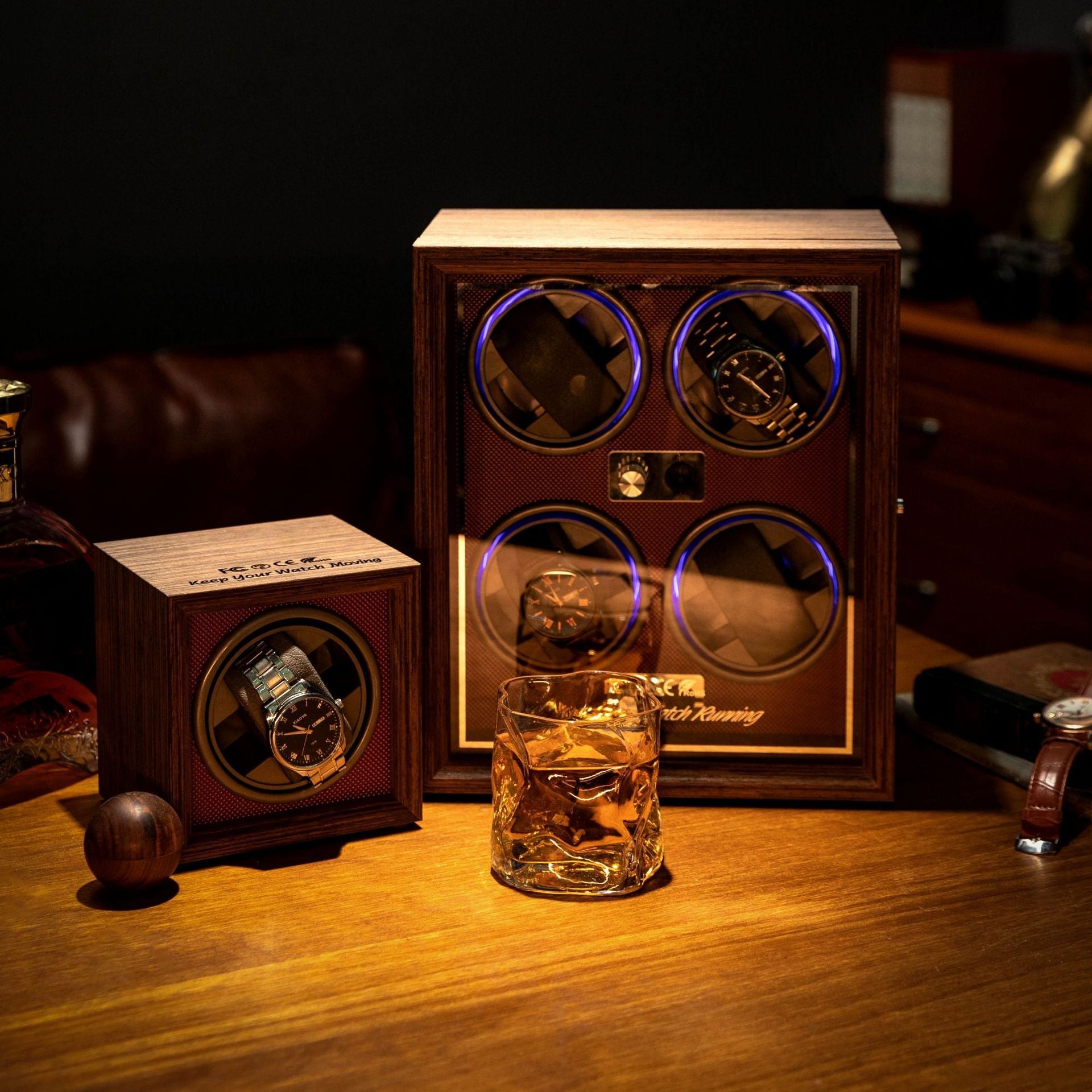 Watch Winder – Aurora Crest - Watch winder