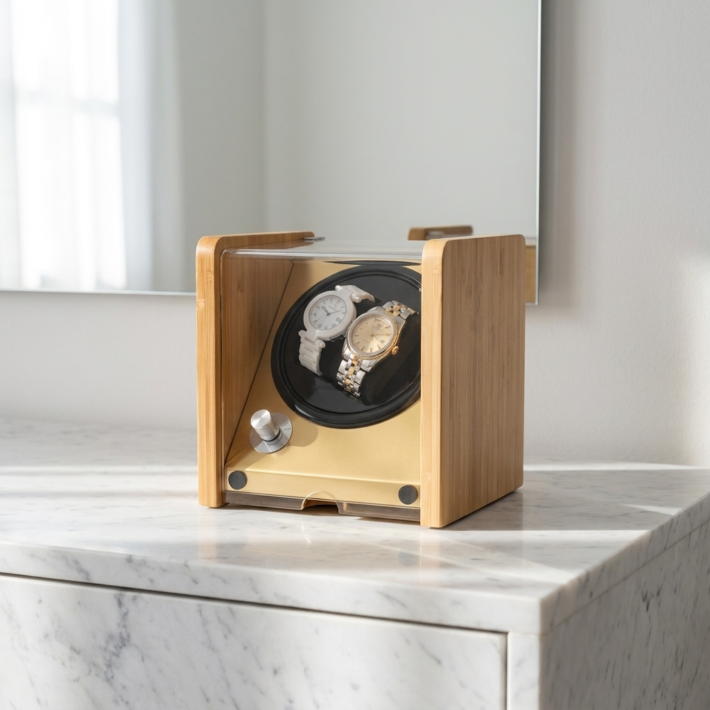 Watch Winder – Bamboo Grove Duo - Watch Winder