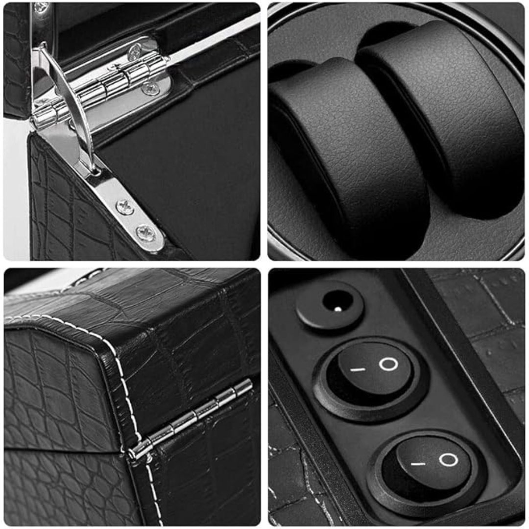Watch Winder - Black Anaconda Case - Watch Winder