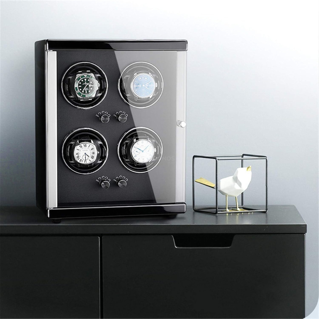 Watch Winder - Black Mozart 4 Slots - Watch Winder