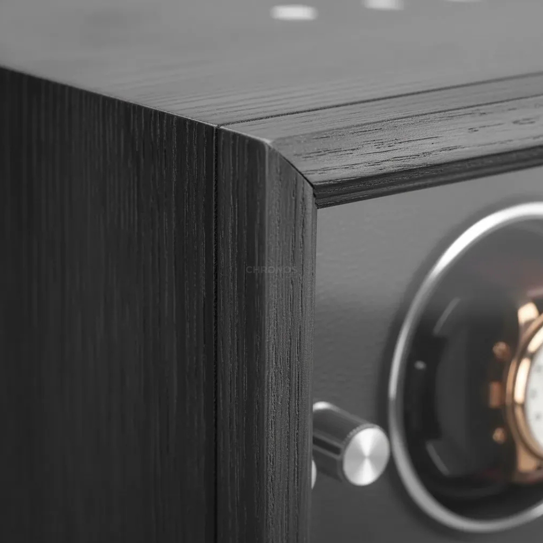 Watch Winder – Black Oak 2 Slots - Watch Winder