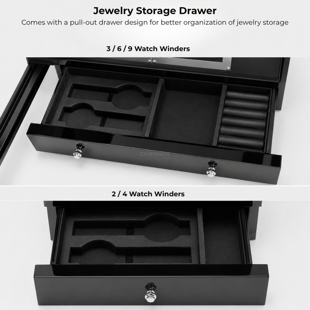 Watch Winder – Black Snyc - Watch Winder Safe