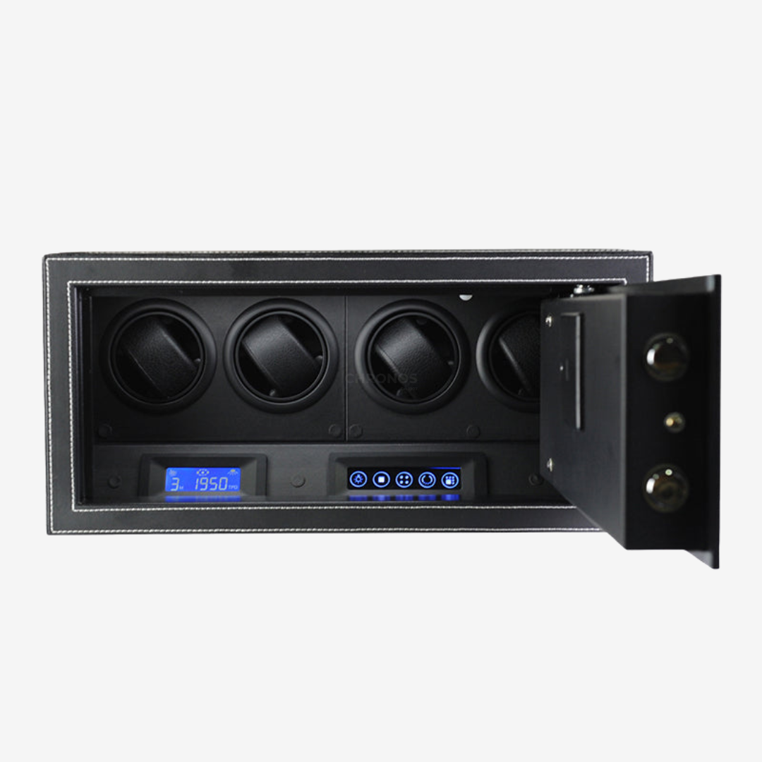 Watch Winder - Black Time Guardian 4 Slots - Watch Winder