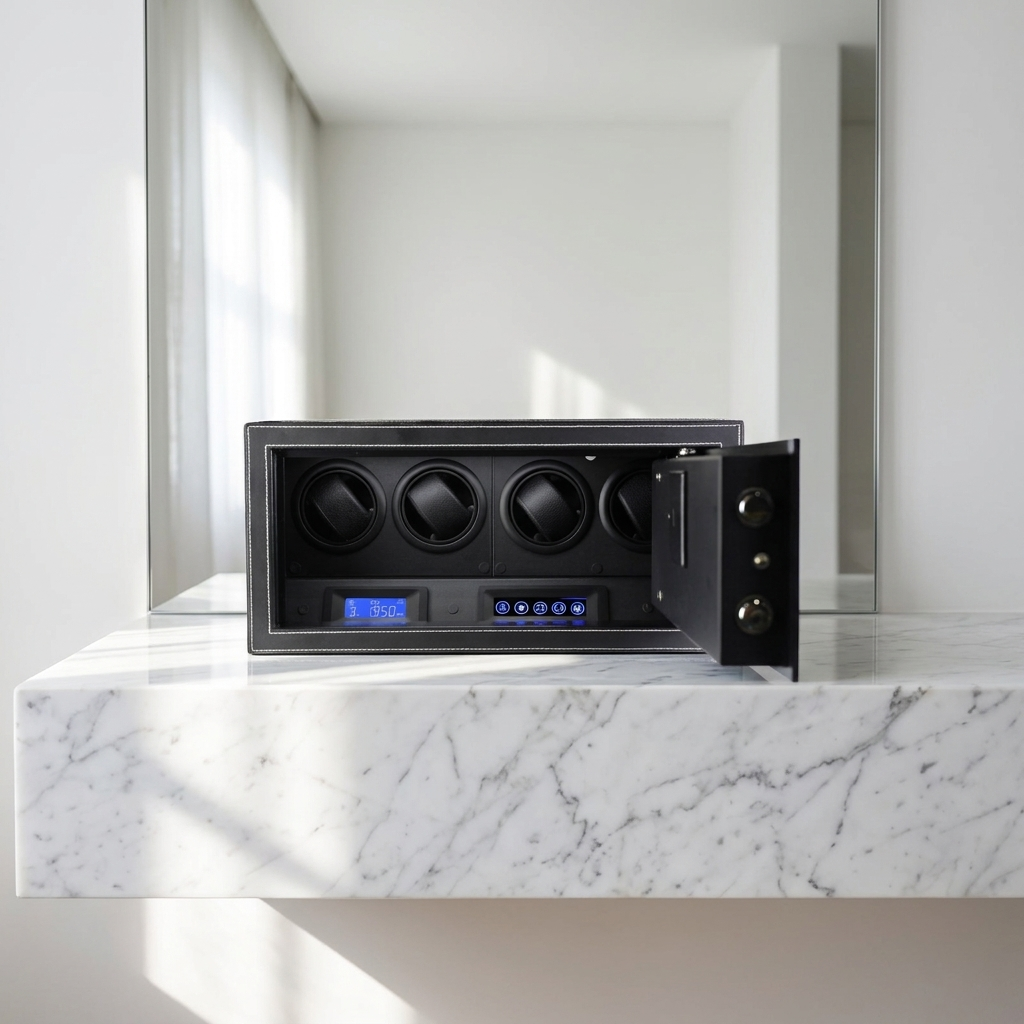 Watch Winder – Black Time Guardian 4 Slots - Watch Winder
