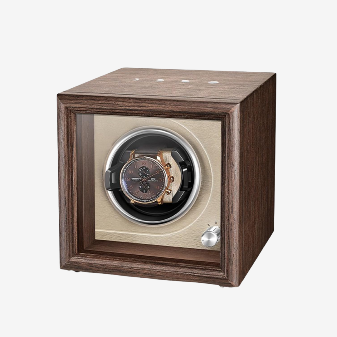 Watch Winder – Brown Wood 1 Slot - Watch Winder