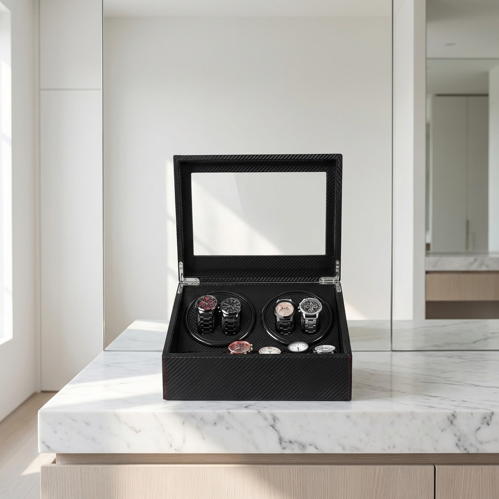 Watch Winder – Carbon 4 Slots - Watch Winder