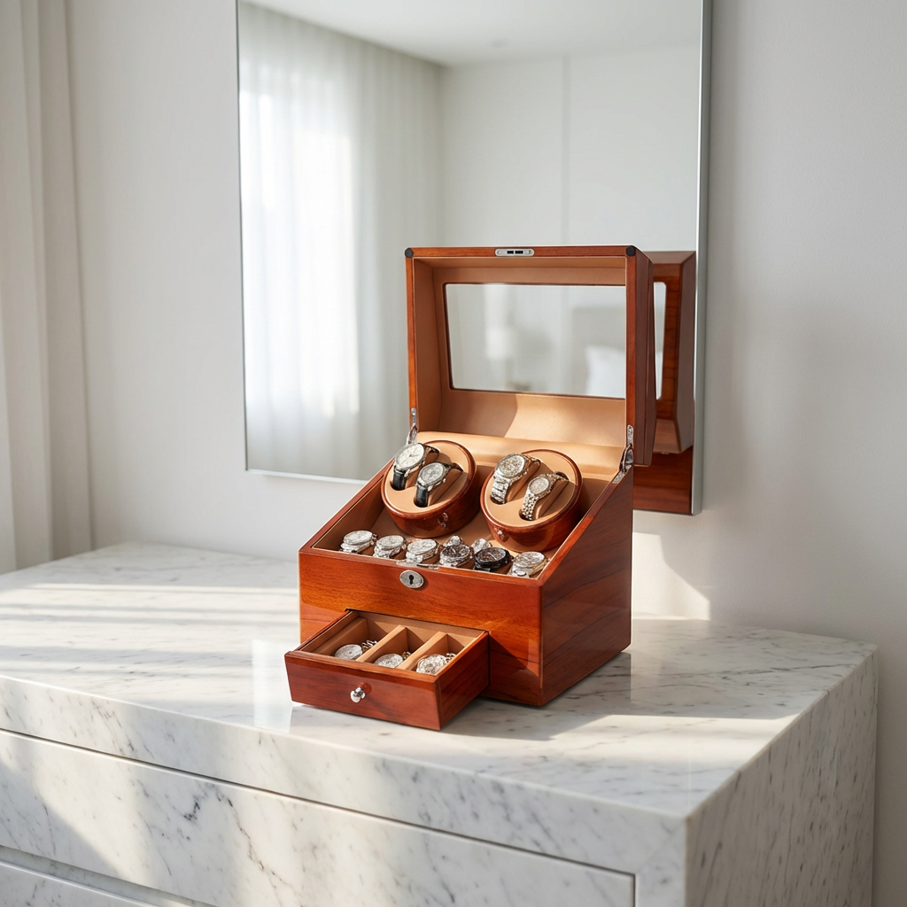 Watch Winder – Cherrywood Edition - Watch Winder