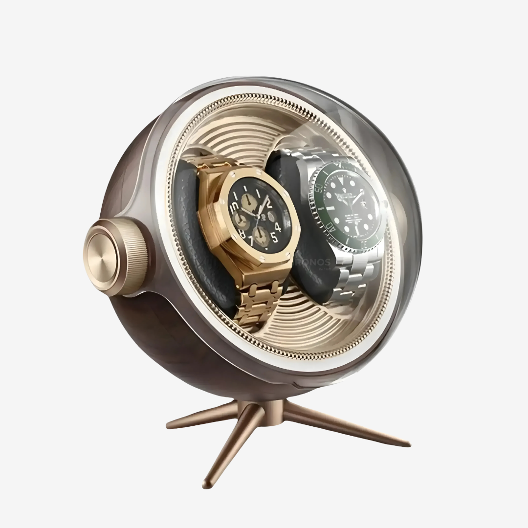Watch Winder – Cosmos Orb Duo 2 Slots - Green - Watch Winder