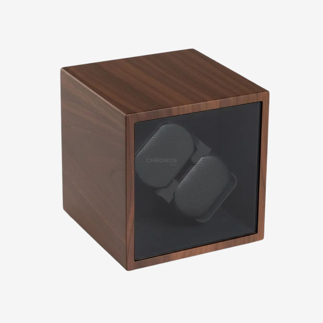 Watch Winder – Dual Oak Cube - Watch Winder