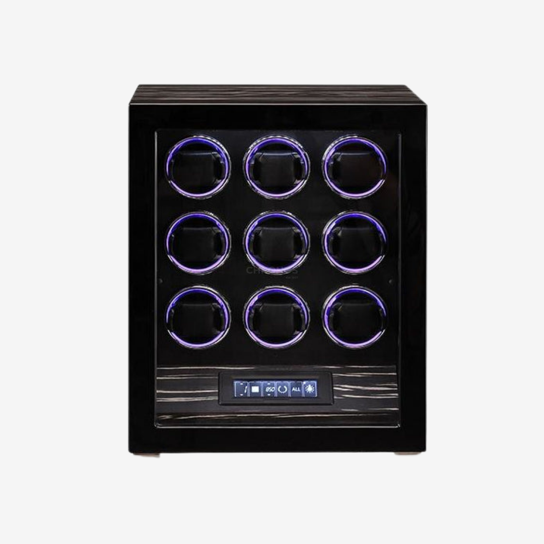 Watch Winder – Ebony Grand - 9 Slots - Watch Winder