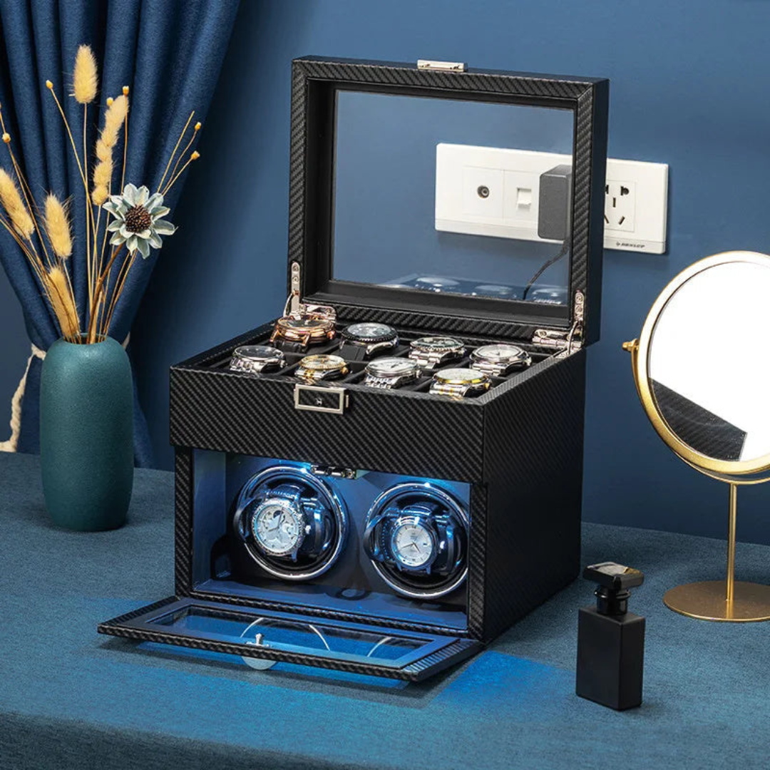 Coffret remontoir de montres de luxe
