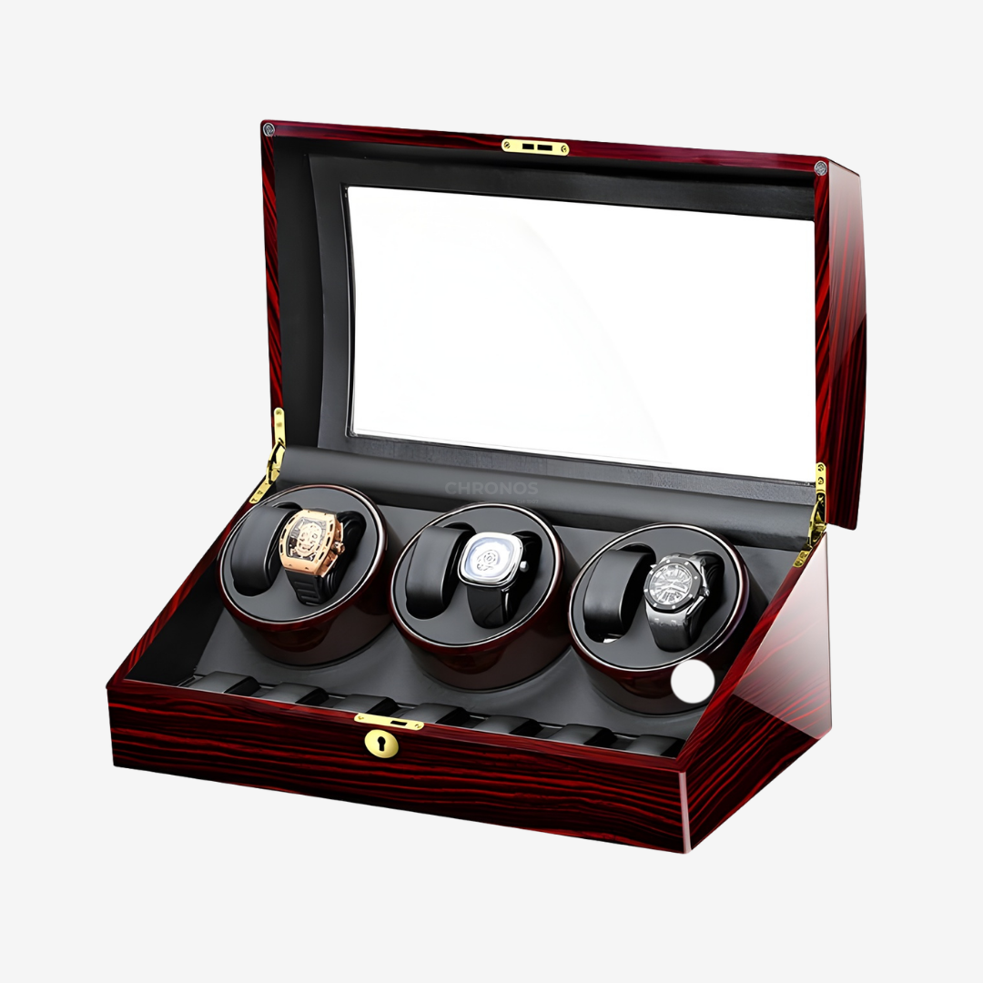 Watch Winder - Luxury Piano 6 Slots Wood - Watch Winder