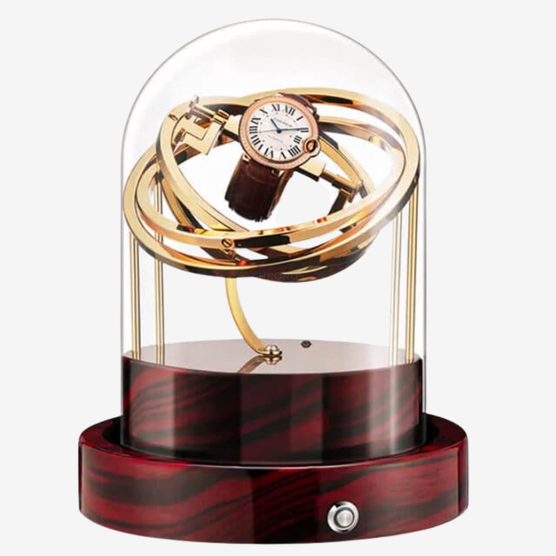 Watch Winder - Majestic Gold and Wood - Watch Winder