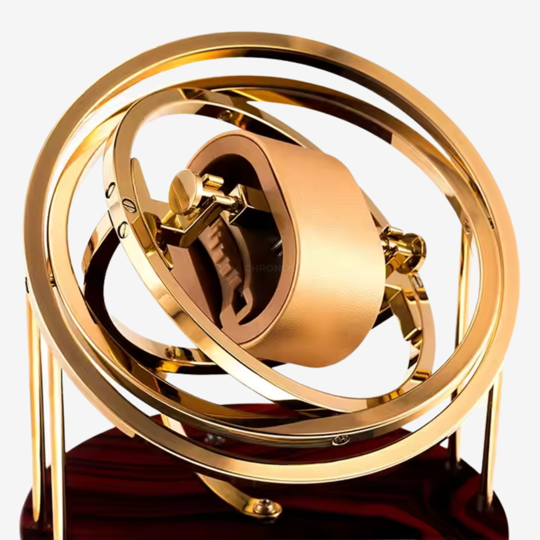 Watch Winder - Majestic Gold and Wood - Watch Winder