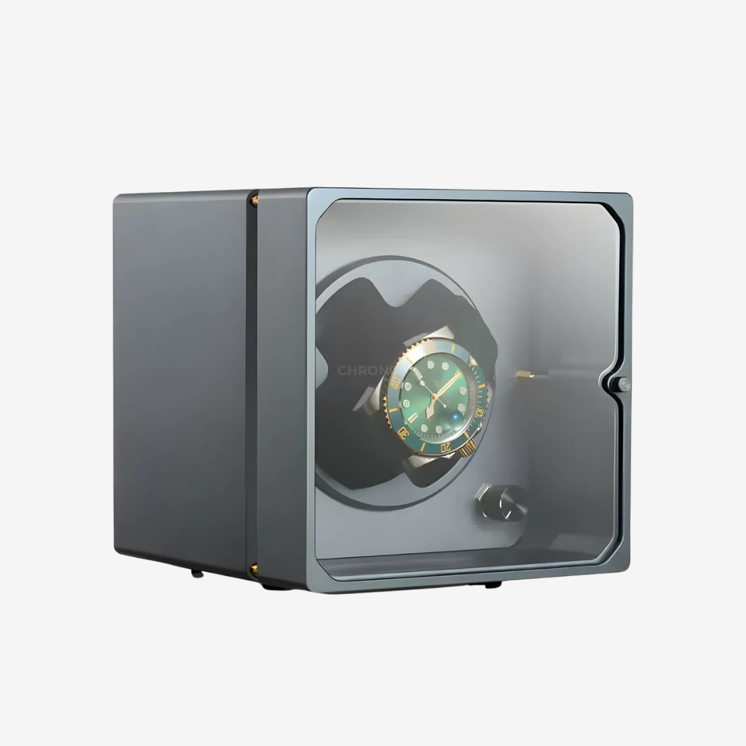 Watch Winder – Nexus Cube - Grey Aluminum - Watch Winder