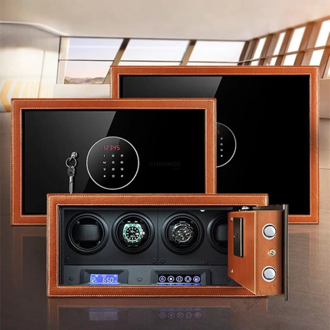 Watch Winder - Orange Time Guardian 4 Slots - Watch Winder
