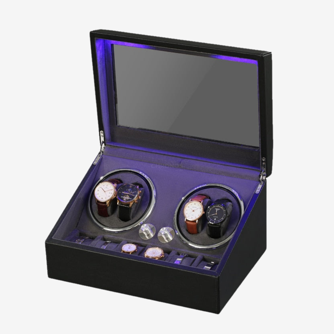 Watch Winder – Prestige Light 4 Rotating slots + 6 slots - Watch winder