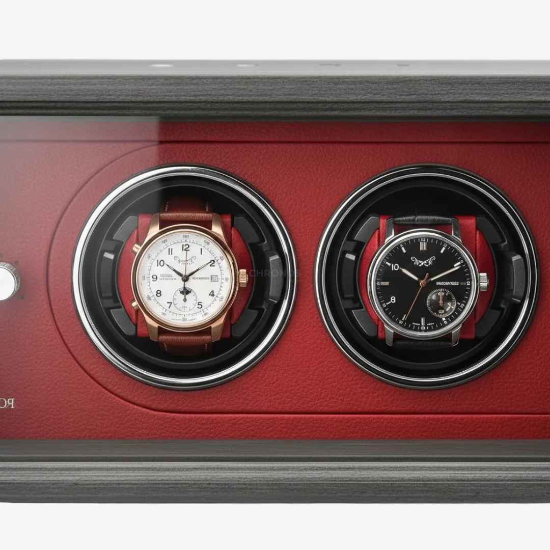 Watch Winder – Red Wood 2 Slots - Watch Winder