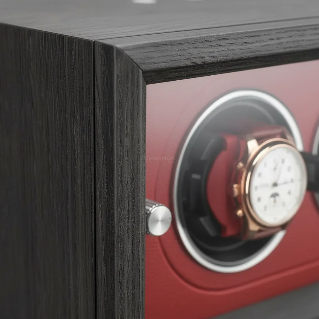 Watch Winder – Red Wood 2 Slots - Watch Winder
