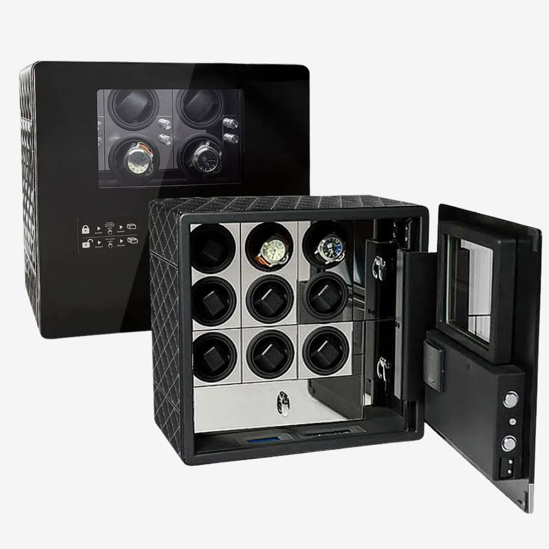 Watch Winder Safe – Bastion Fortress 9 - Mirror - Watch Winder