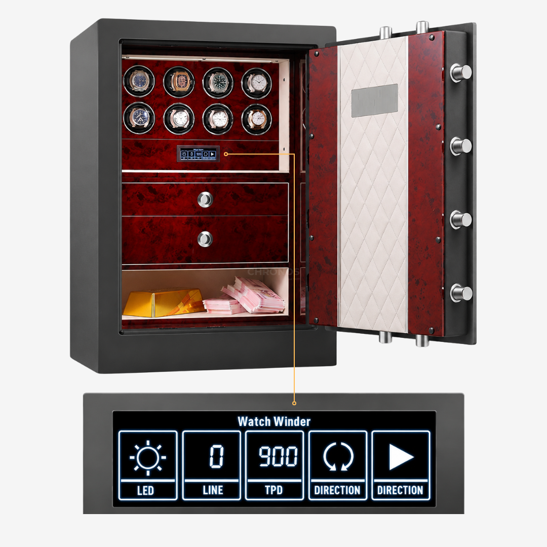 Watch Winder Safe – Bellagio Pro 12 - Watch Winder