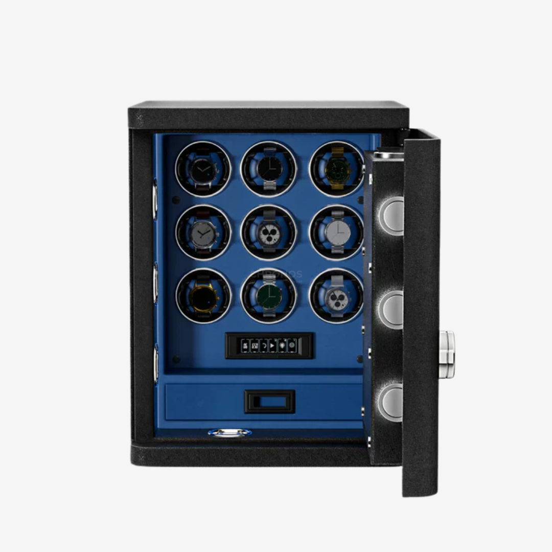 Watch Winder Safe – Grandmaster - Blue - Watch Winder