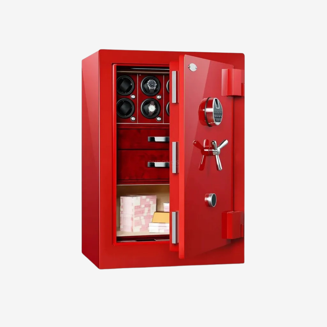 Watch Winder Safe – Fort 8 Montres – Vermillon - Watch Winder Safe