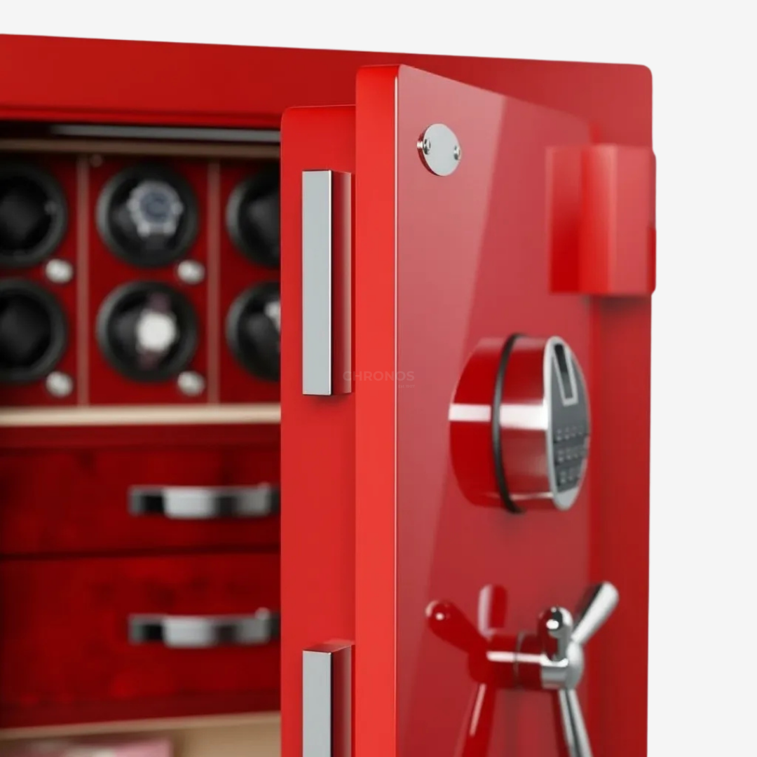 Watch Winder Safe – Fort 8 Montres – Vermillon - Watch Winder Safe