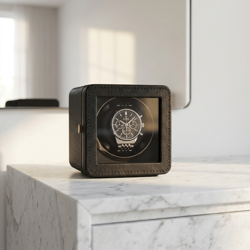 Watch Winder – Simple Black Pattern - Watch Winder