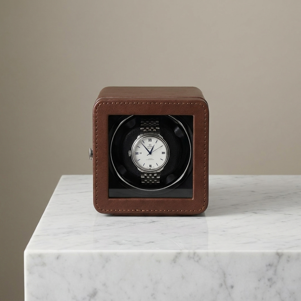 Watch Winder – Simple Brown - Watch Winder