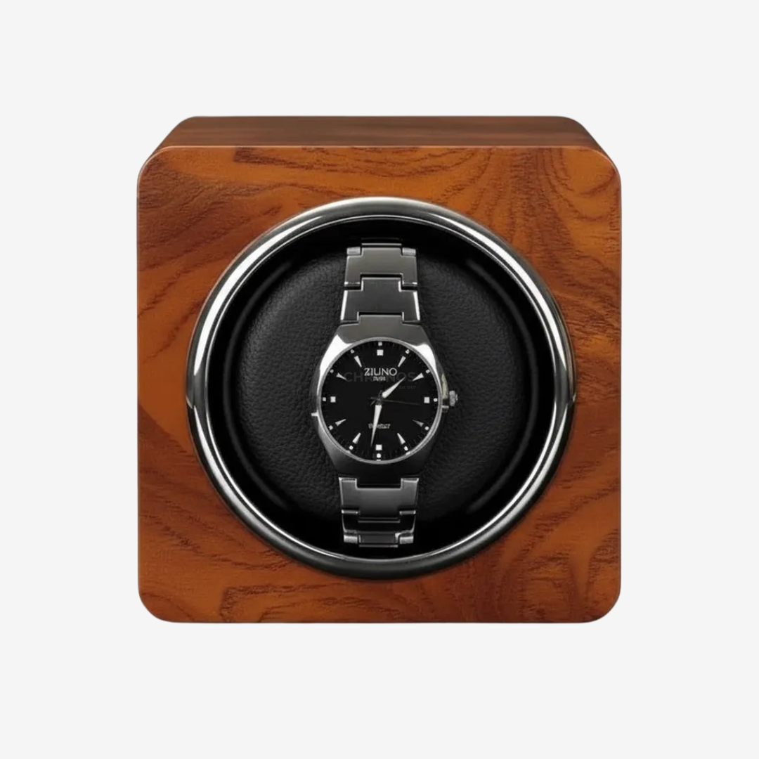 Watch Winder – Teakwood Single Slot - Watch Winder