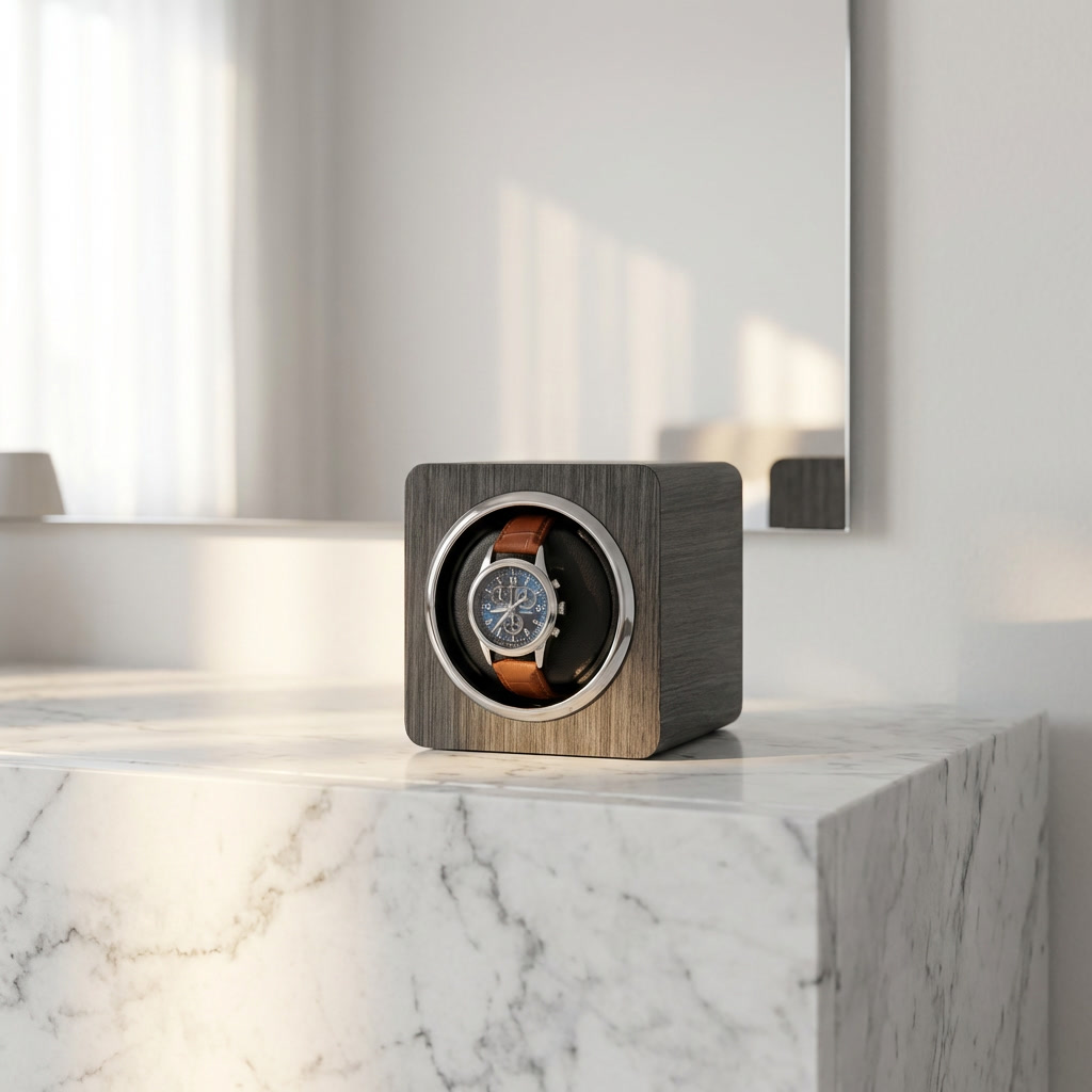 Watch Winder – Titanium Single Slot - Watch Winder