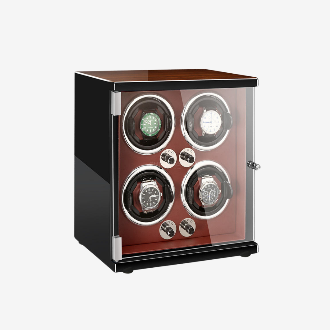 Watch Winder – Wood Grain 4 Slots - Watch Winder