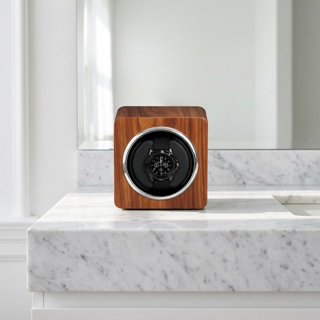 Watch Winder – Woodgrain Single Slot - Watch Winder