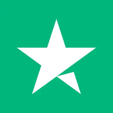 White five-pointed star logo on a solid green background.