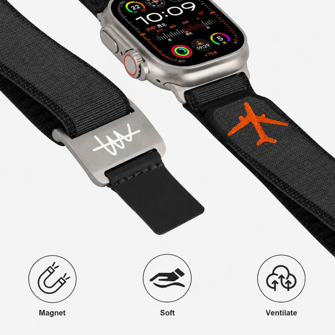 Wild Trail Mag Buckle Nylon Band For Apple Watch - Watch Band
